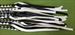 Black & White Eight Tail Flogger - 30   - $29.99